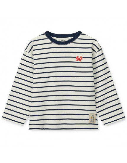 Tyler Stripe Longsleeve T-shirt Classic Navy