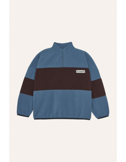 Color Block Polar Sweatshirt Blue