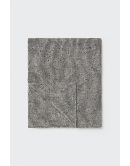 Tweed tricot newborn blanket Grey