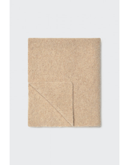 Tweed tricot newborn blanket Stone