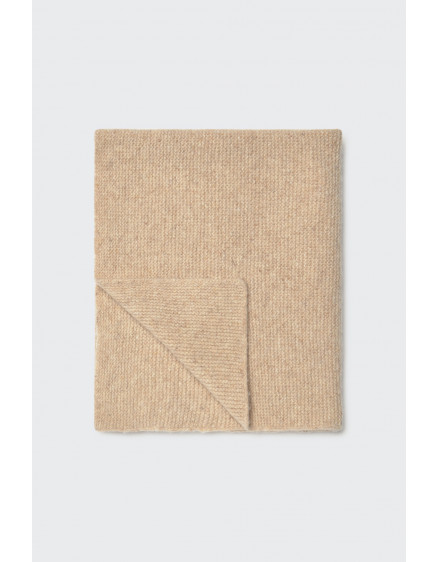 Tweed tricot newborn blanket Stone