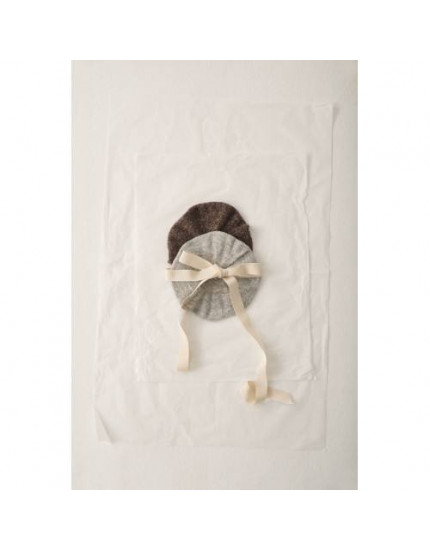 Tweed tricot beret Grey Maraisk