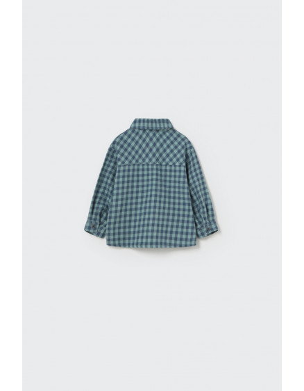 Gingham flannel shirt Artic Blue Samuel 2