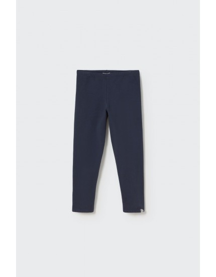 Soft brushed fleece leggings Navy 10Y