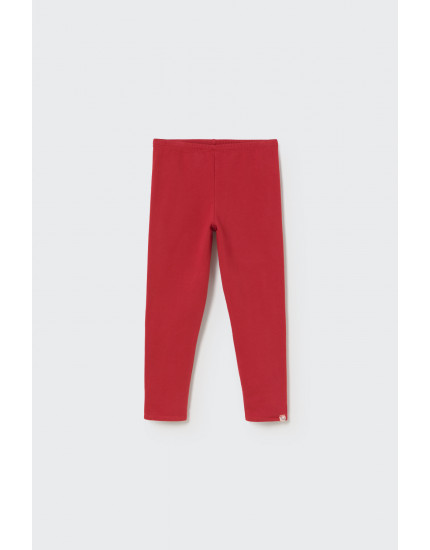 Soft brushed fleece leggings Red Velvet 10Y