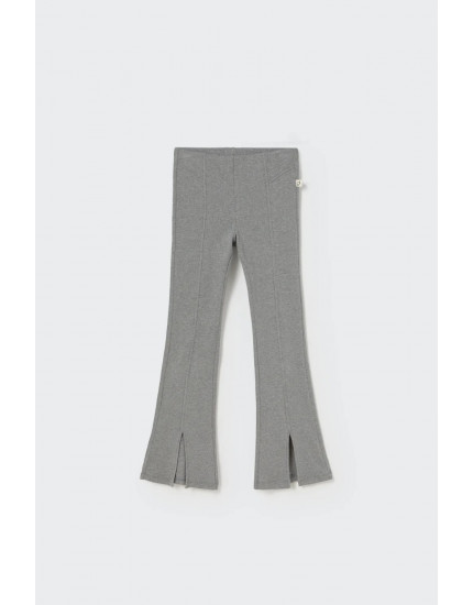 Soft cotton rib leggings Grey Cuba 10Y