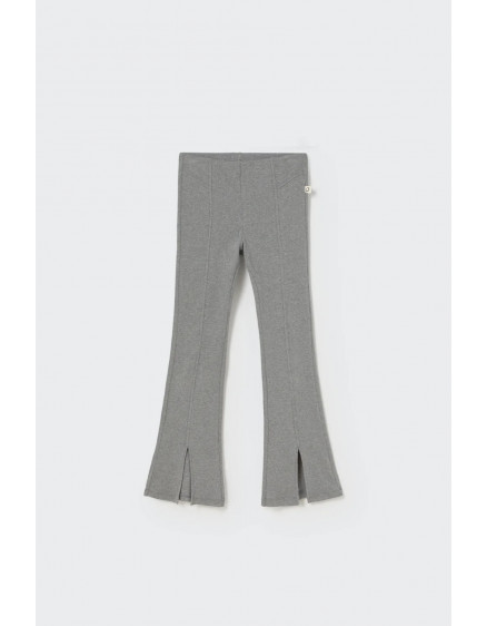 Soft cotton rib leggings Grey Cuba