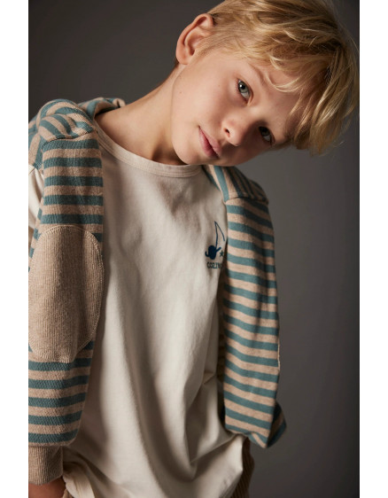 Soft warm jersey T-shirt White Joel 2