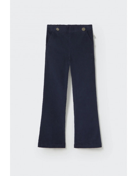 Fine comfort corduroy flared pants Navy Niza