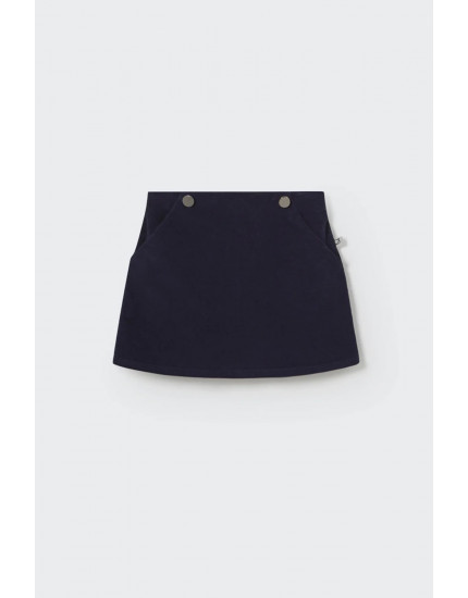 Fine comfort corduroy skirt Navy Paris