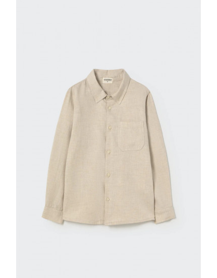 Mélange flannel shirt Stone Turin