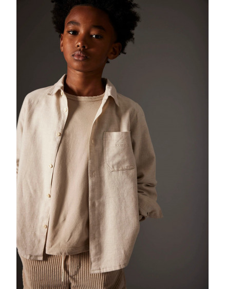 Mélange flannel shirt Stone Turin 3