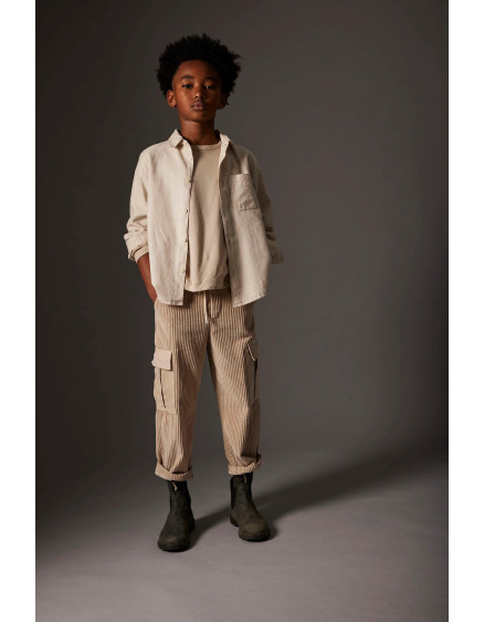 Mélange flannel shirt Stone Turin 3