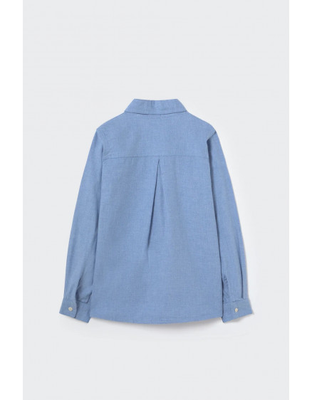 Mélange flannel shirt Chambray Turin 4