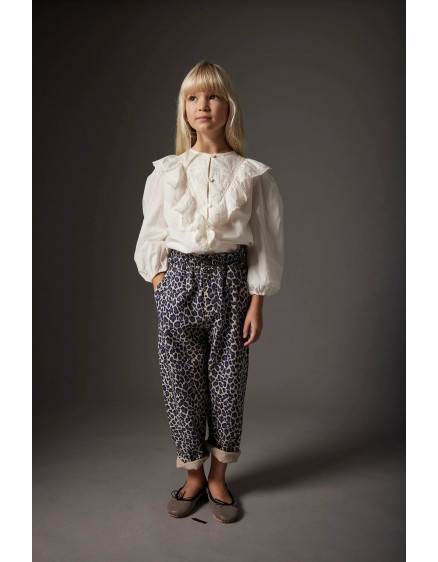 Cotton voile blouse White Kerala 4