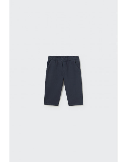 Smooth cotton twill pockets pants Navy Blas