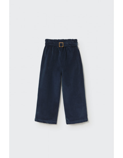 Woven velour pants Navy Lima 10Y
