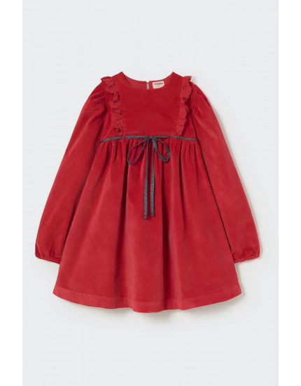 Woven velour dress Red Velvet Osaka