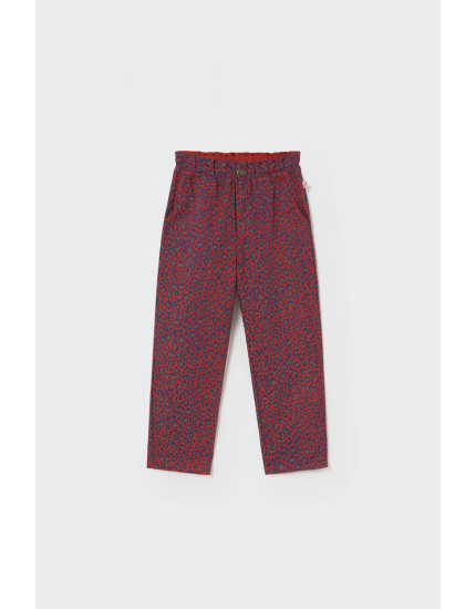Animal print twill pants Red Velvet Paola 10Y