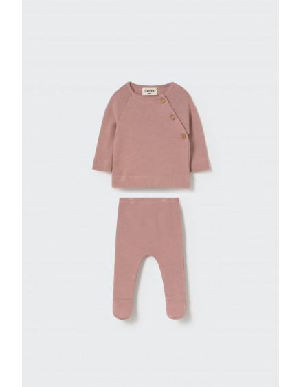 Комплект для новонароджених Silver Pink Knit