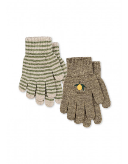 2 Pack Filla Gloves Lemon Stripe