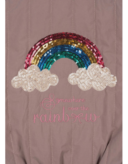 Juno Sequin Bomber Jacket Twilight Mauve 2