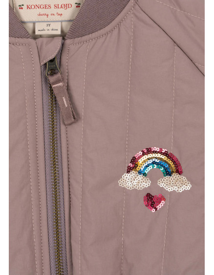 Juno Sequin Bomber Jacket Twilight Mauve 7