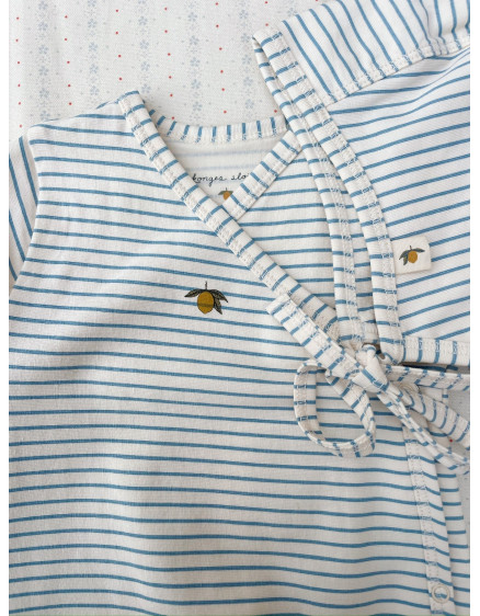 Боді NB Gots Stripe Bluie 6