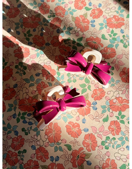 2 Pack Belis Bow Hair Claw Sangria 5