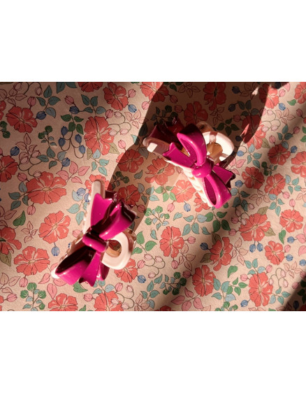 2 Pack Belis Bow Hair Claw Sangria 4