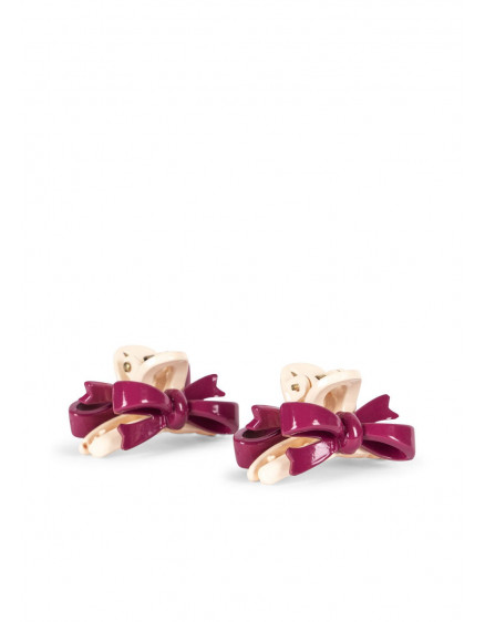 2 Pack Belis Bow Hair Claw Sangria 3