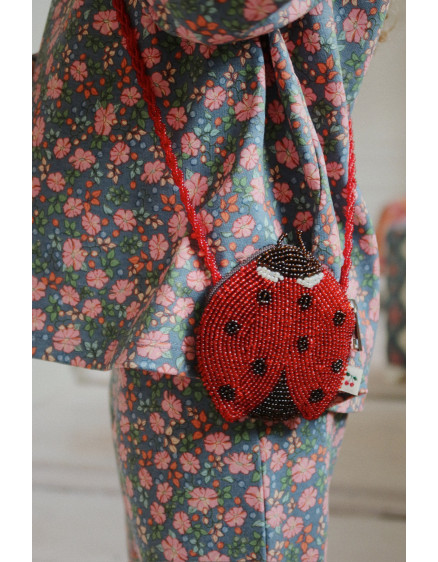 Ladybug Beaded Bag 2
