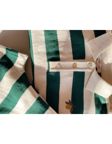 Manis Knit Polo Pine Groove 7