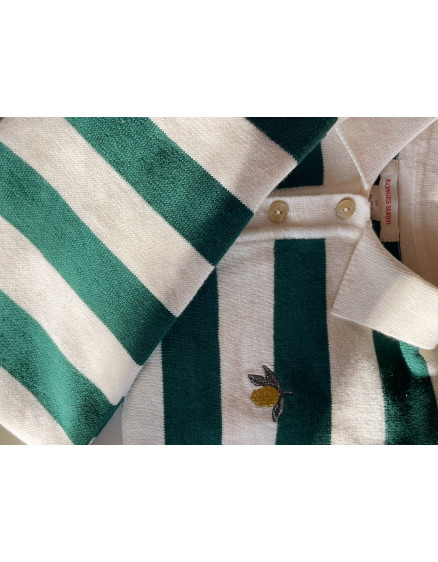 Manis Knit Polo Pine Groove 5