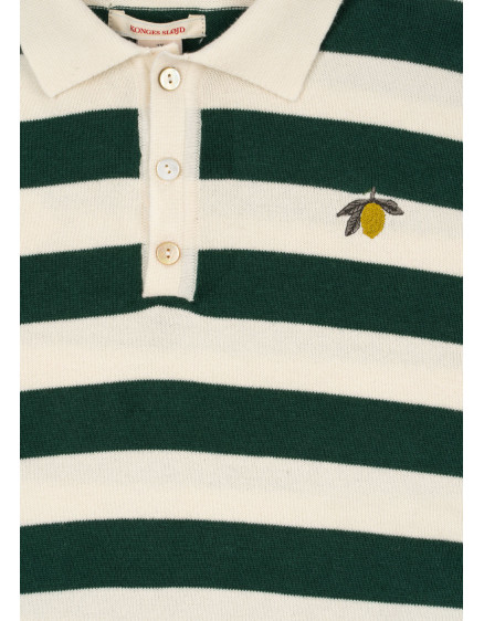 Manis Knit Polo Pine Groove 3