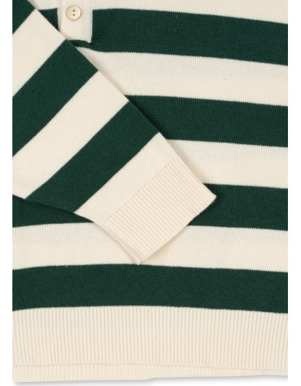 Manis Knit Polo Pine Groove 2