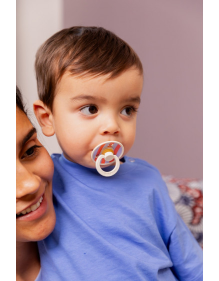 Pacifier Studio Colour Block Latex Ivory Vanilla 2