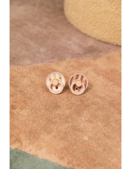 Pacifier Studio Colour Block Latex Blush Ivory 2