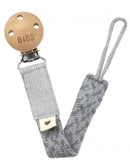 Pacifier Clip Braided Cloud Iron