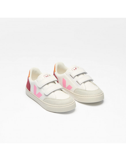 Кеди V-12 Leather White Multico Marsala