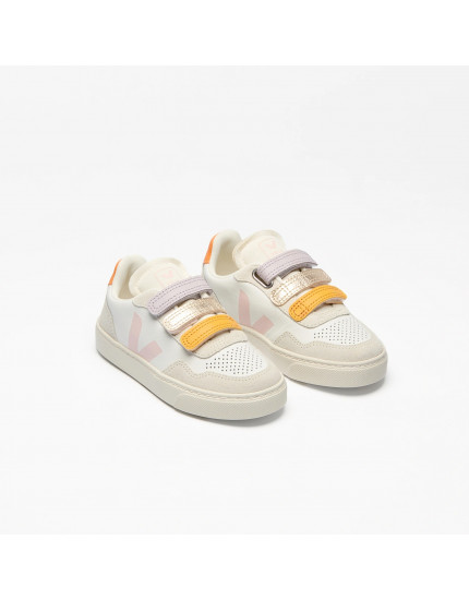 Кеди V-90 Leather Multico White Petale