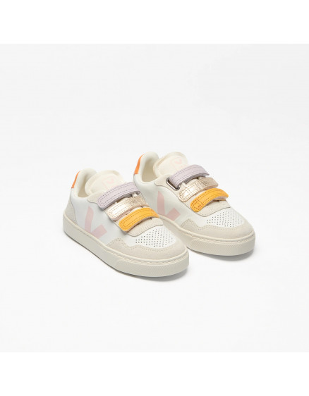 Кеди V-90 Leather Multico White Petale