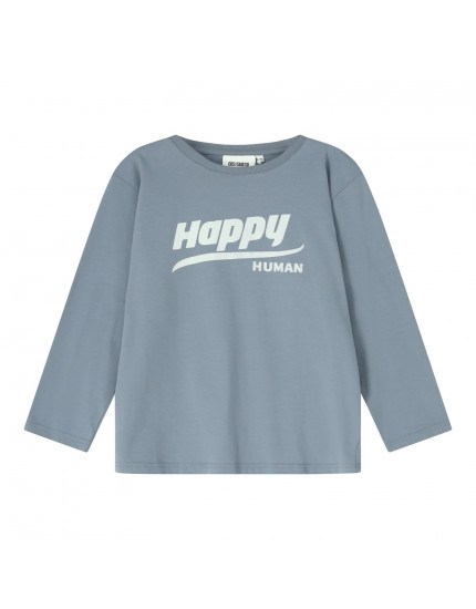 Longsleeve T-Shirt Happy Human Stone