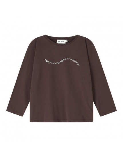 Longsleeve T-Shirt Expect Nothing Chocolat