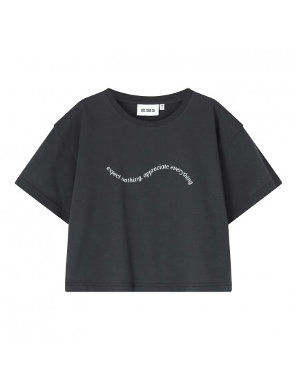 Crop T-shirt Expect Nothing Caviar 164-170