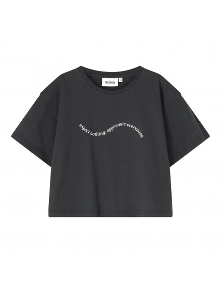 Crop T-shirt Expect Nothing Caviar