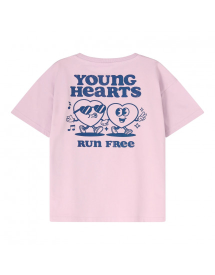 T shirt Young Hearts Orchid
