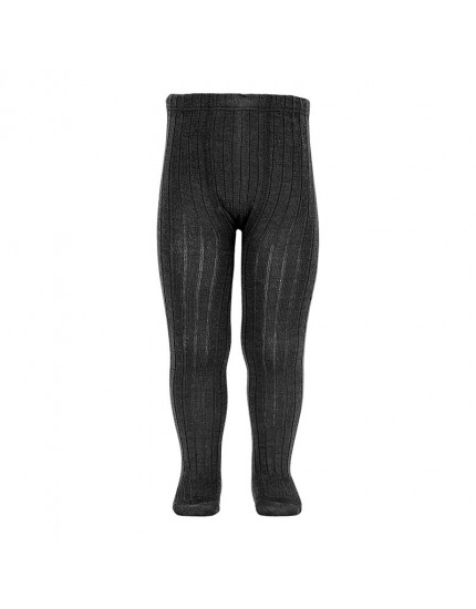 Merino wool-blend rib tights Black 900