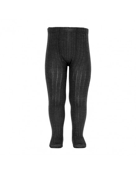 Merino wool-blend rib tights Black 900