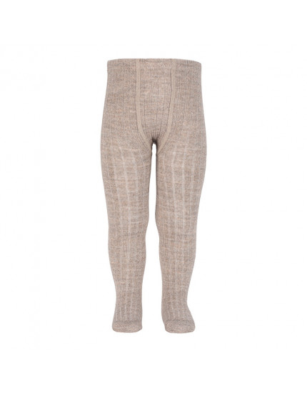 Merino wool-blend rib tights Nougat 901